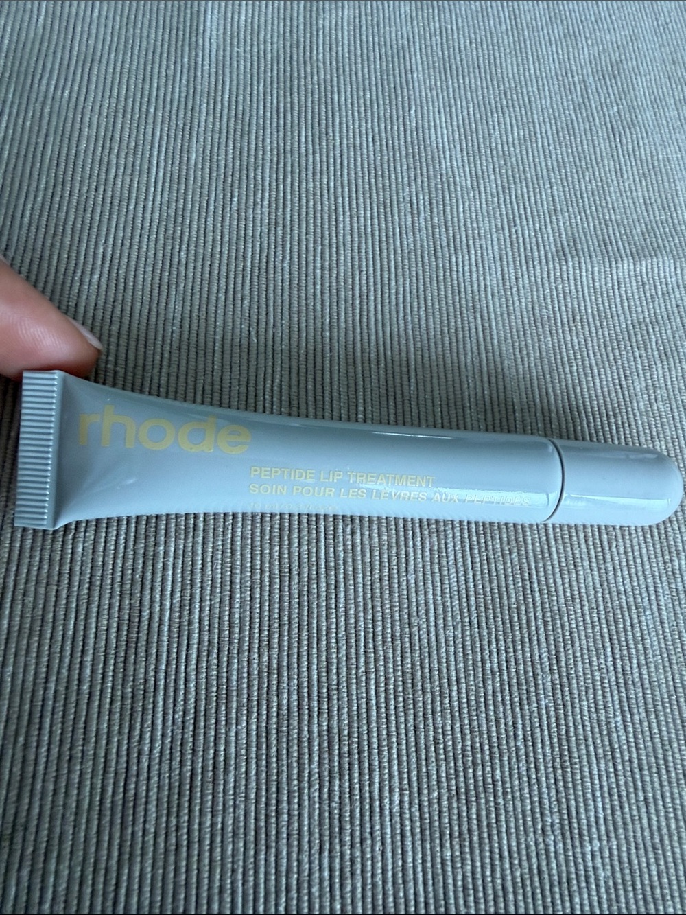 RHODE Peptide Lip Treatment - Light Blue Tube with Gold Lettering
